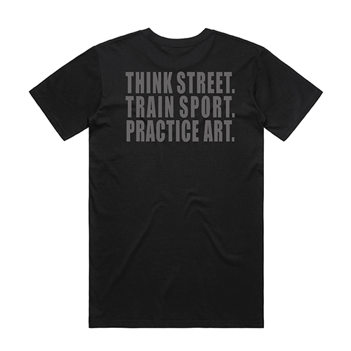 Gallery Image for Think Street. Train Sport. Practice Art. Graphic Tee